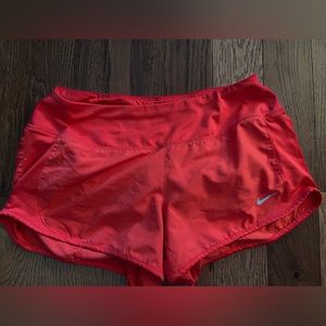 Red Nike drifit shorts